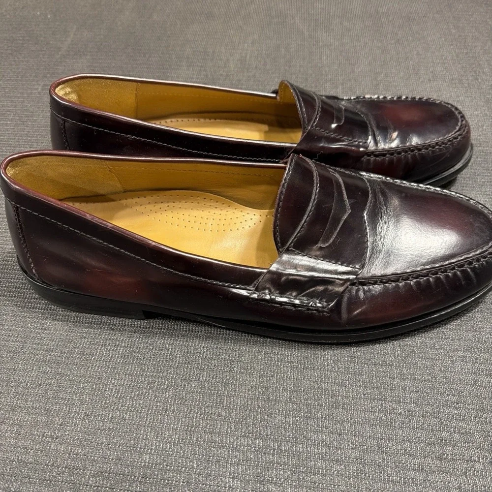 Cole Haan 03504 Pinch Penny Loafer Burgundy‎ Leather Mens 13 D UK 12 EU 48